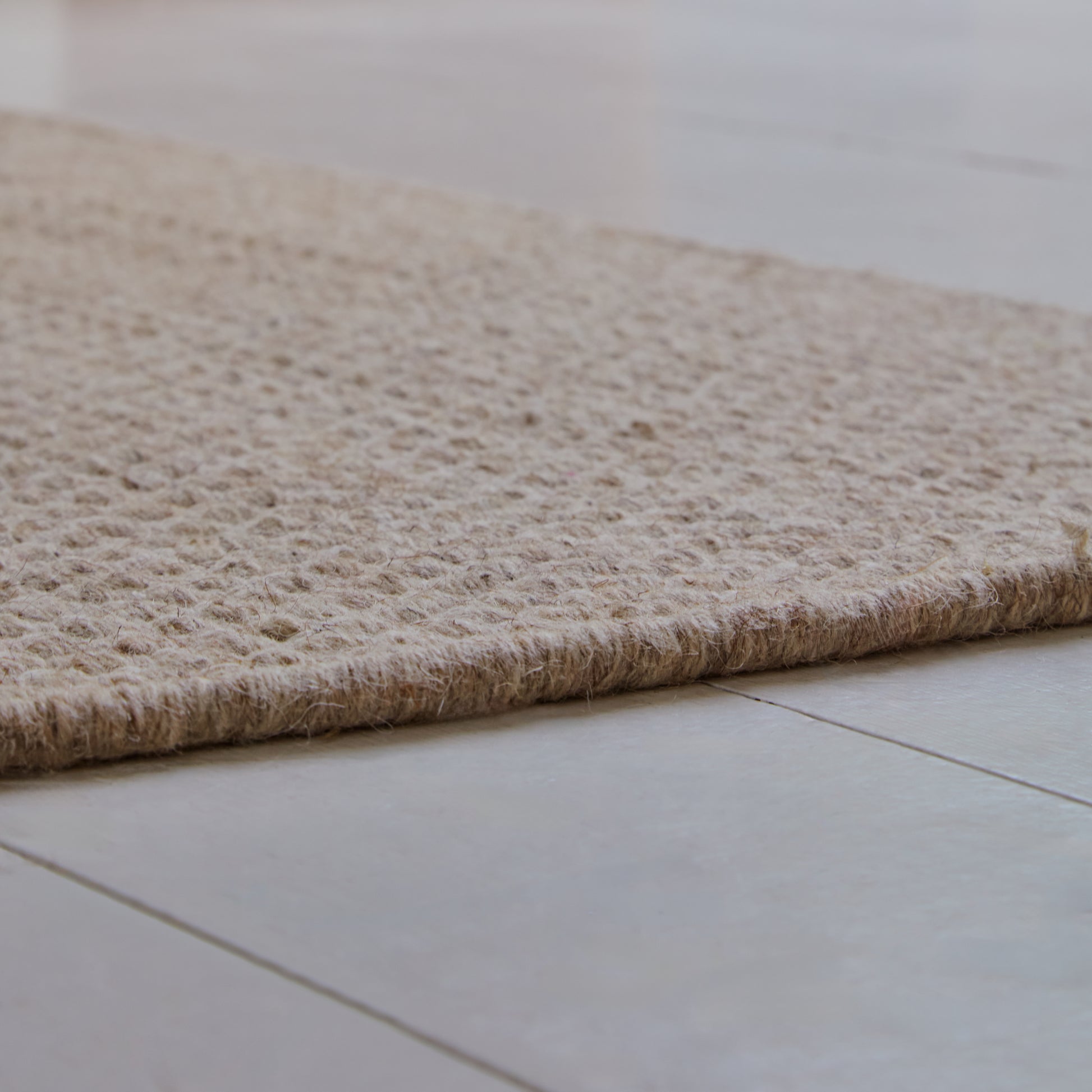 Atcham Medium Sand Wool Rug - Laura James