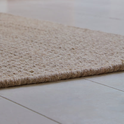 Atcham Medium Sand Wool Rug - Laura James
