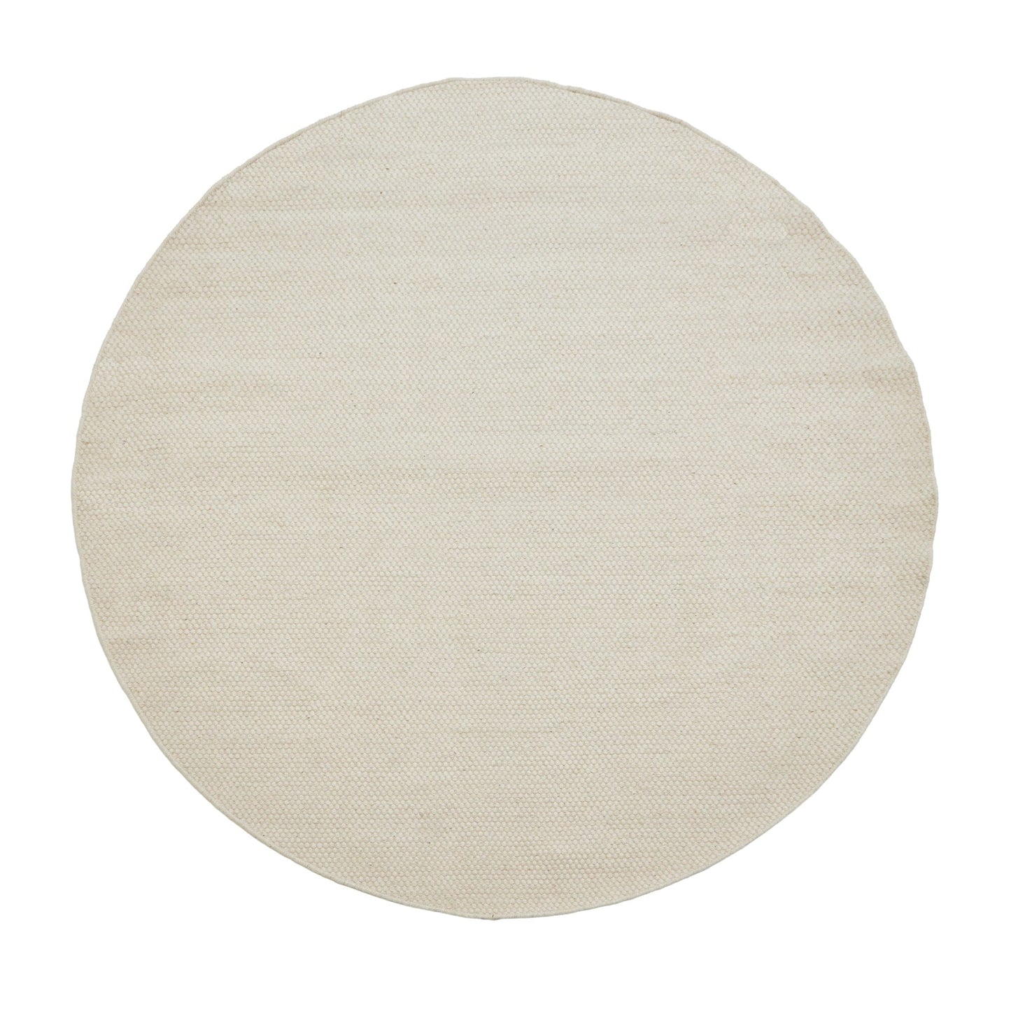 Atcham Clay/ Natural Round Rug  Wool with Cotton  - 200cm - Laura James 