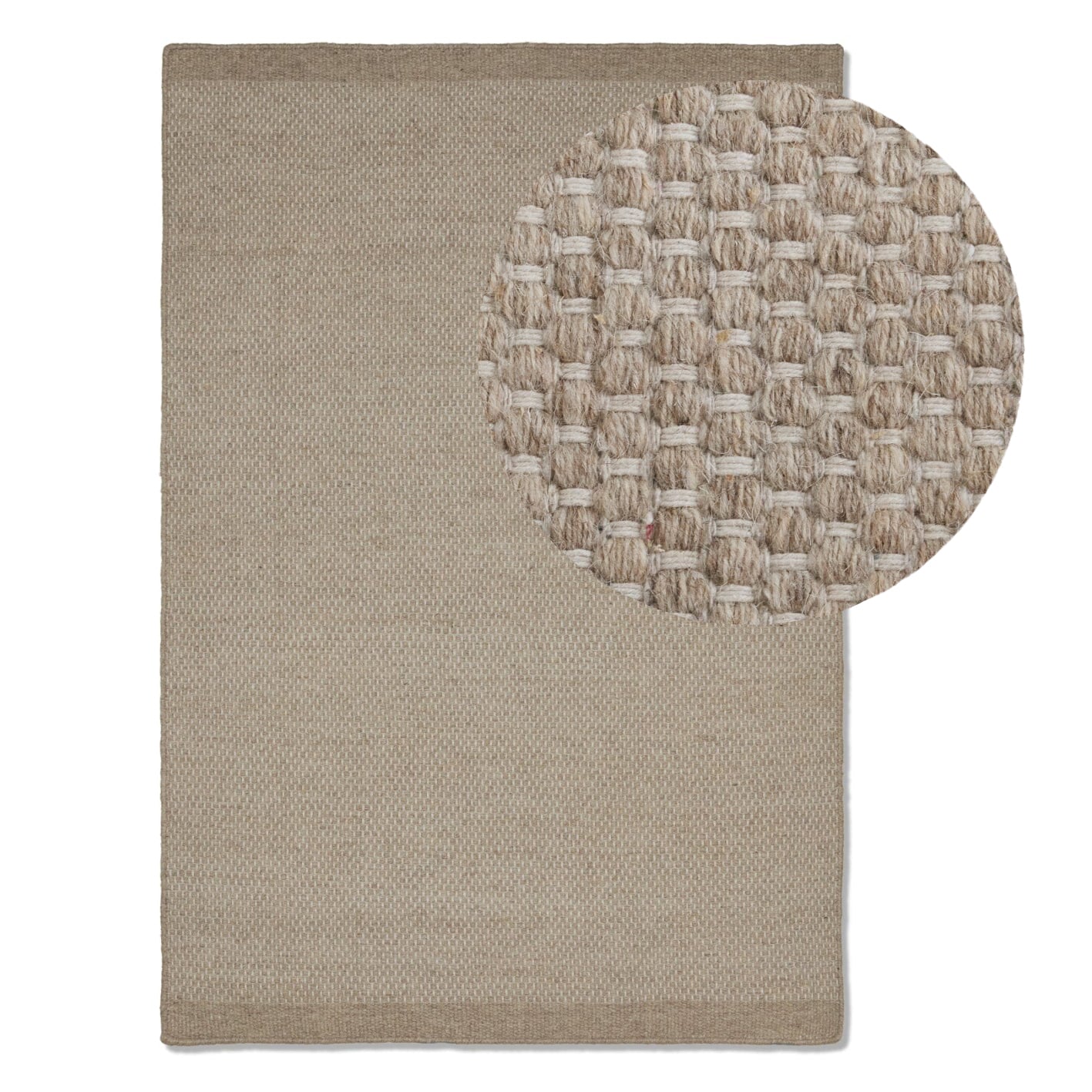 Atcham Sand Wool & Cotton Rug - 200 x 290cm - Laura James 