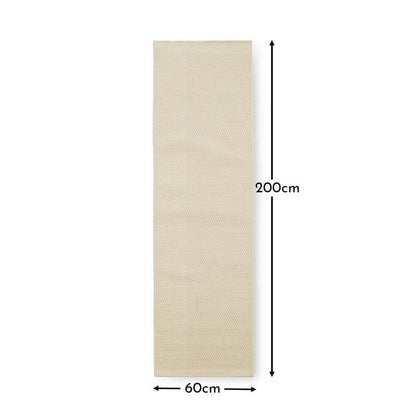 Atcham Clay/ Natural Runner Rug - 200x60cm - Laura james 