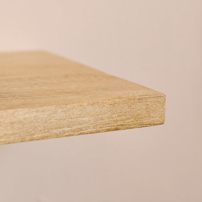 Atlas 75cm Mango Wood Wall Shelf - Whitewash - Laura James