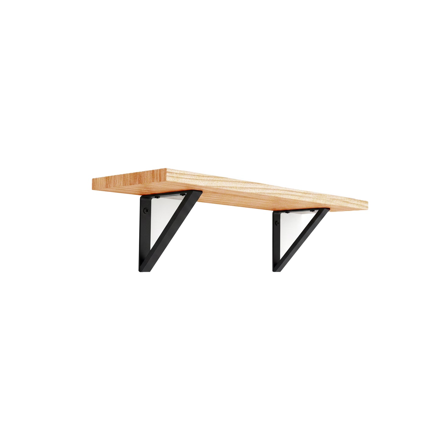 Atlas 75cm Mango Wood Wall Shelf - Whitewash - Laura James