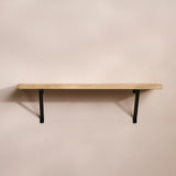 Atlas 75cm Mango Wood Wall Shelf - Whitewash - Laura James