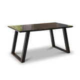 Atlas Black Marble Dining Table - Black Metal Legs - Luara James