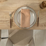 Atlas 160cm Chalked Mango Wood Dining Table Set - 6 Seater - Dolly Dining Chairs - Mink Taupe with Black Legs - Laura James