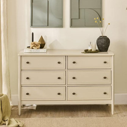 Aubrey 6 Drawer Chest of Drawers - Driftwood - Laura James 