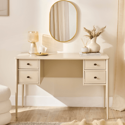 Aubrey Driftwood Dressing Table with Drawers