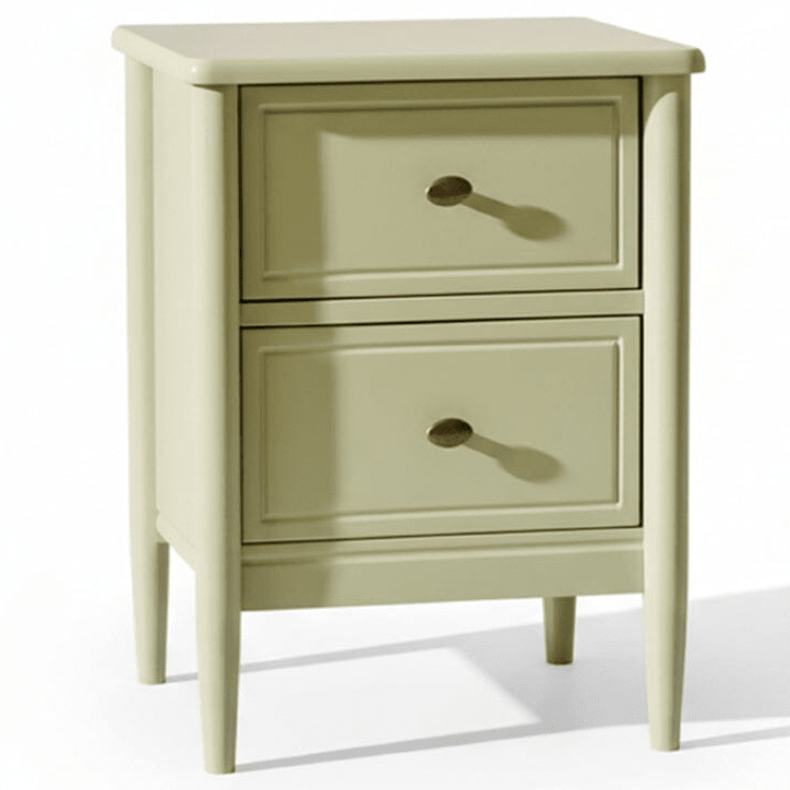 Aubrey 2 Drawer Bedside Table - Pistachio Green