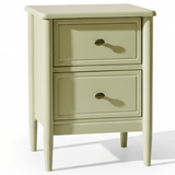 Aubrey 2 Drawer Bedside Table - Pistachio Green