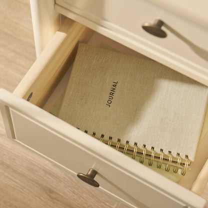 Aubrey Driftwood 2 Drawer Bedside Table - Laura James