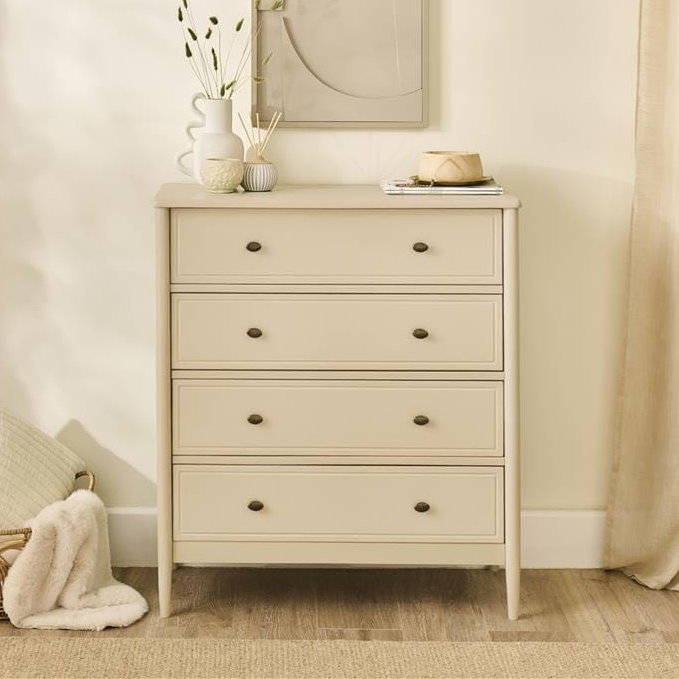 Aubrey 4 Drawer Chest of Drawers - Driftwood