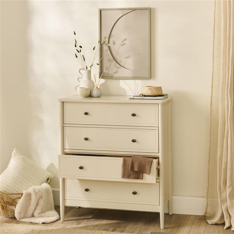 Aubrey 4 Drawer Chest of Drawers - Driftwood - Laura James
