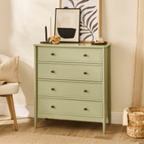 Aubrey 4 Drawer Chest of Drawers - Pistachio Green
