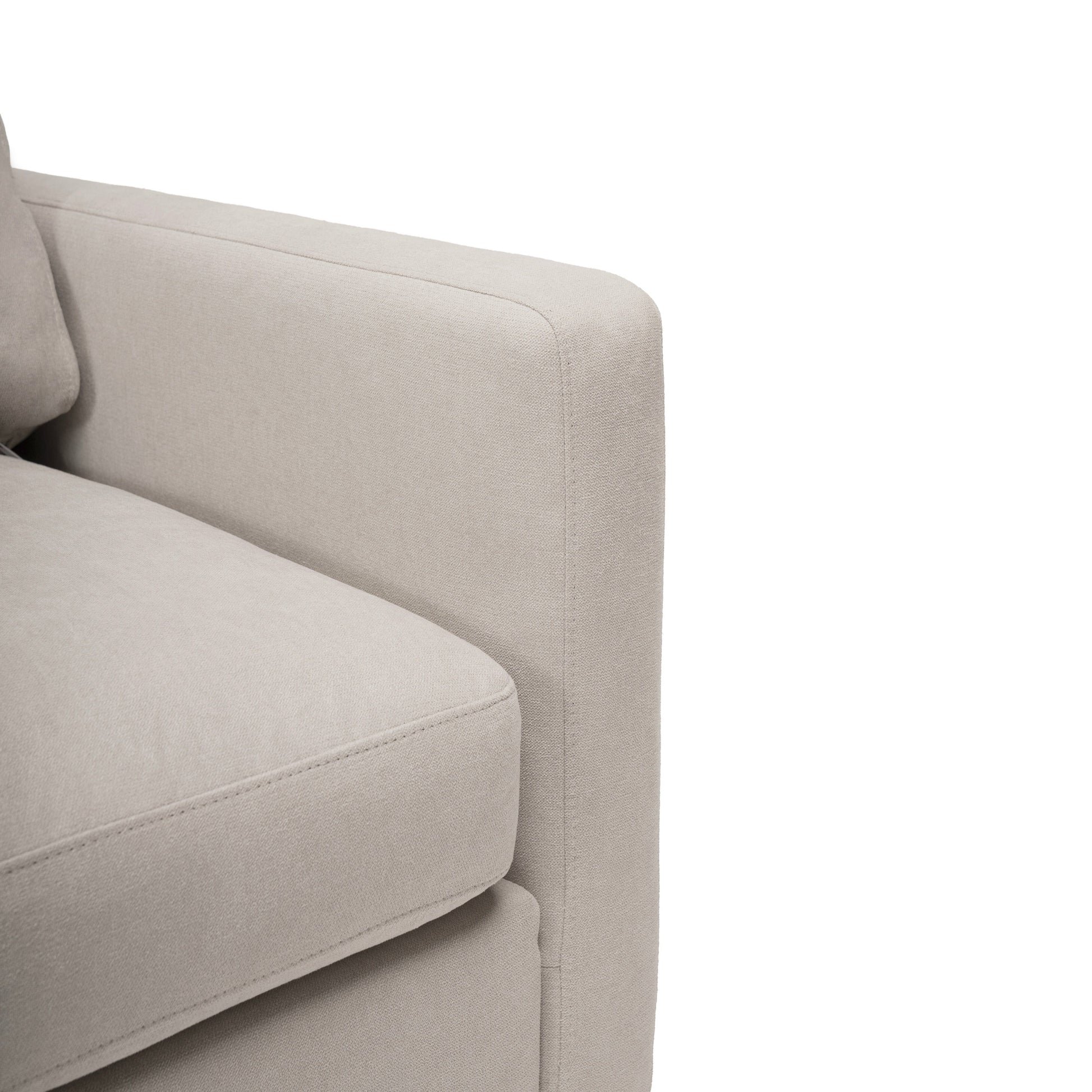 Ava Soft Beige Armchair - Pale Oak Legs - Laura James