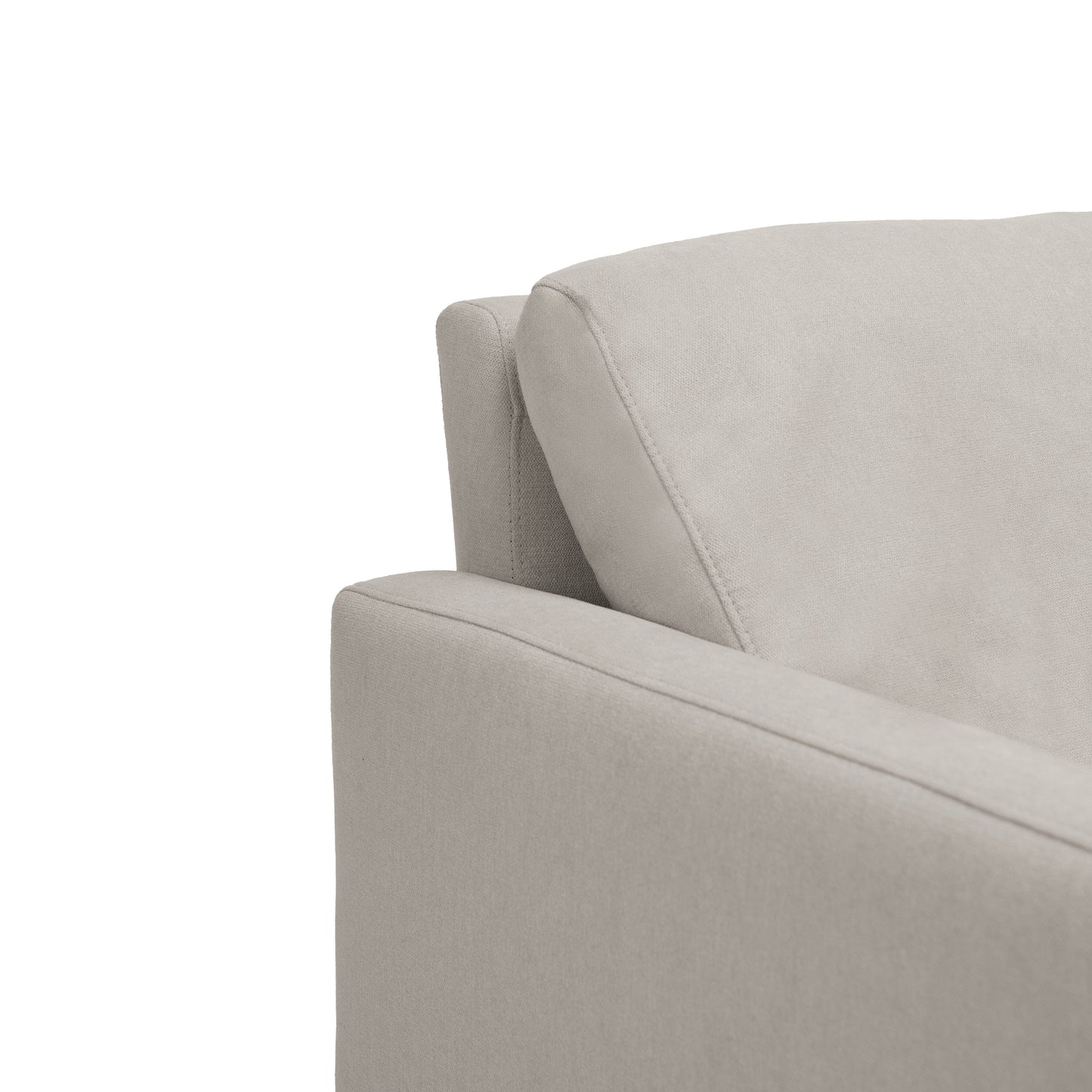Ava Soft Beige Armchair - Pale Oak Legs - Laura James