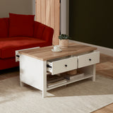 Bampton White Coffee Table with Storage