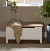 Bampton Blanket Box - White