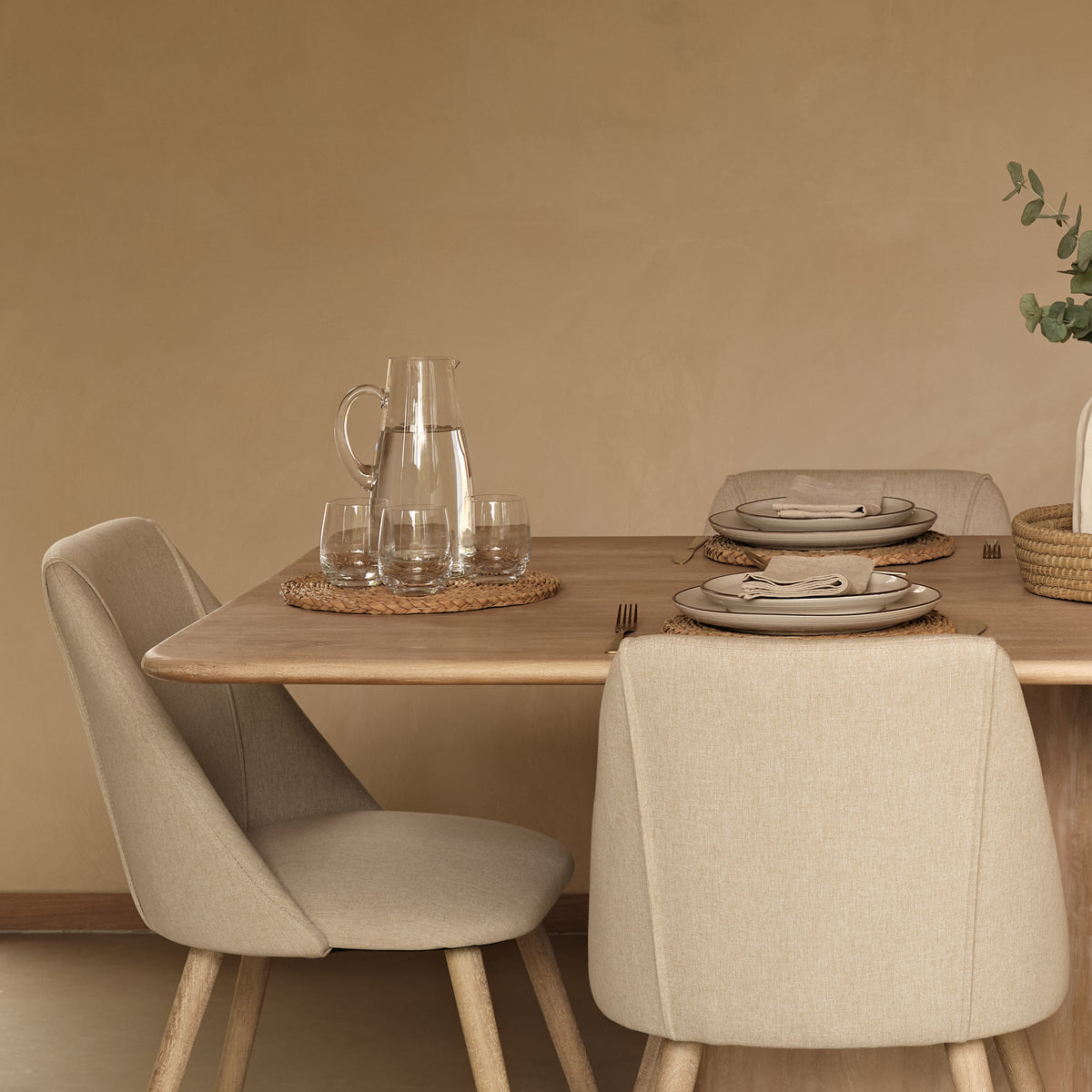 Bastian 220cm Limewash Dining Table - Laura James 