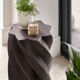 Bianca Concrete Side Table - Black - Laura James 