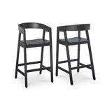 Ella Bar Stool - Black Oak - Laura James 