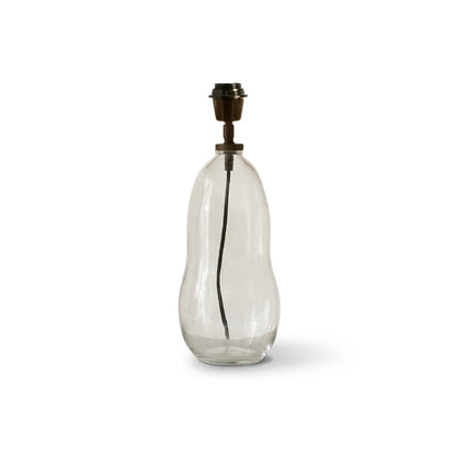 Breamore Clear Glass Wide Table Lamp Base - 30cm - Laura James