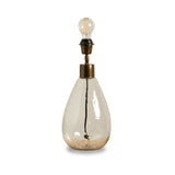 Breamore 30cm Clear Glass Lamp Base - Laura James

