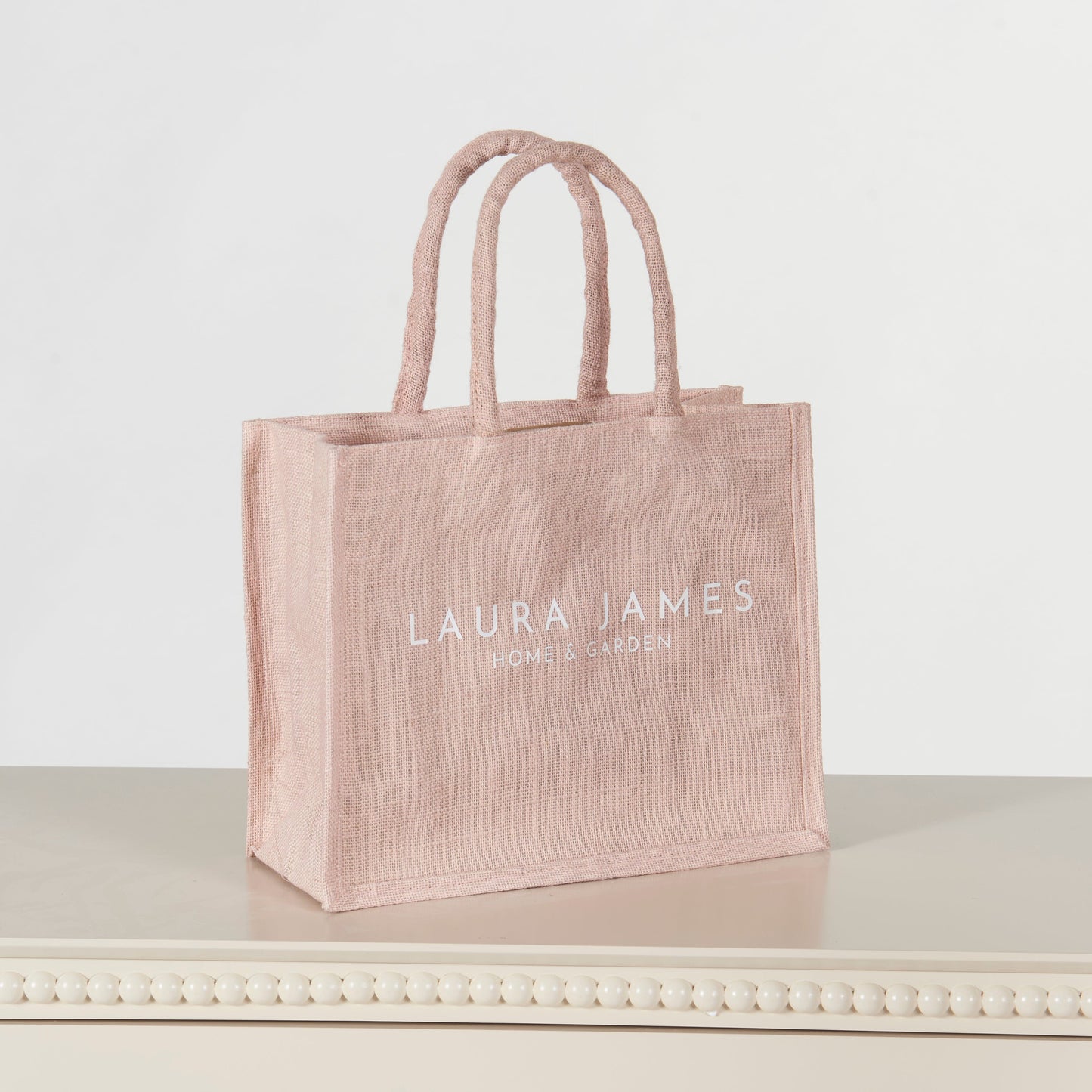 Jute Bag - Blush Pink - Laura James 