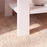 Bampton 1 Drawer Bedside Table - Alabaster White - Laura James 
