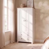 Bampton Double Wardrobe - Alabaster White - Laura James 