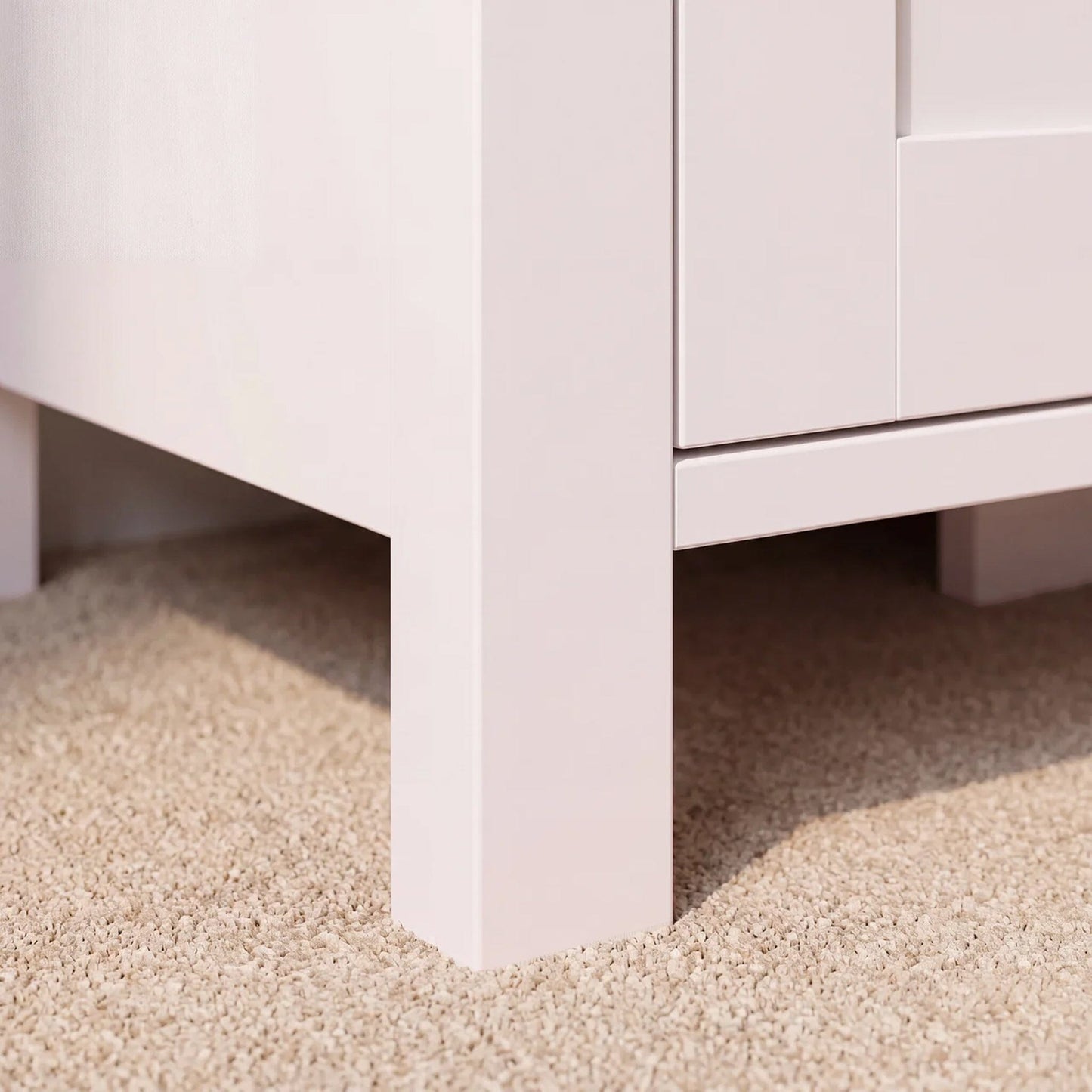 Bampton 3 Door Sideboard - Alabaster White - Laura James 