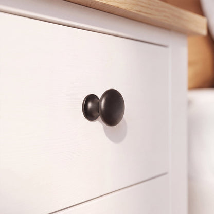 Bampton 4 Piece Bedroom Set - Chest of 4 Drawers - Alabaster White - Laura James 