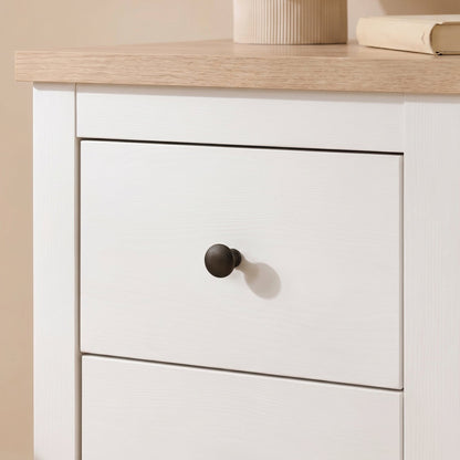 Bampton White Dressing Table with Drawers - Laura James 