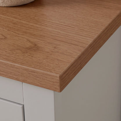 Bampton 4 Drawer Tall Chest of Drawers - Stone Grey - Laura James 