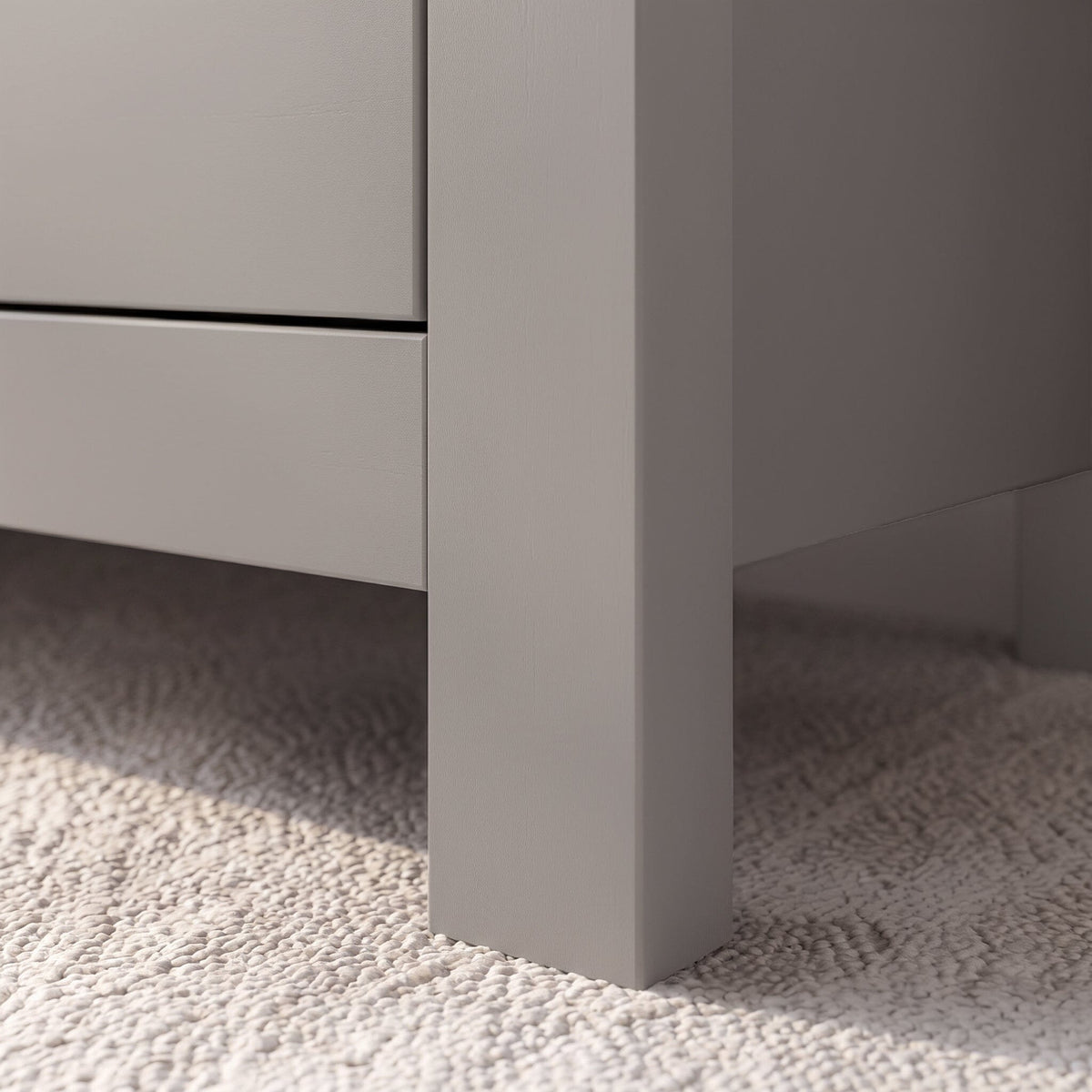 Bampton 7 Drawer Chest of Drawers  - Stone Grey - Laura James  