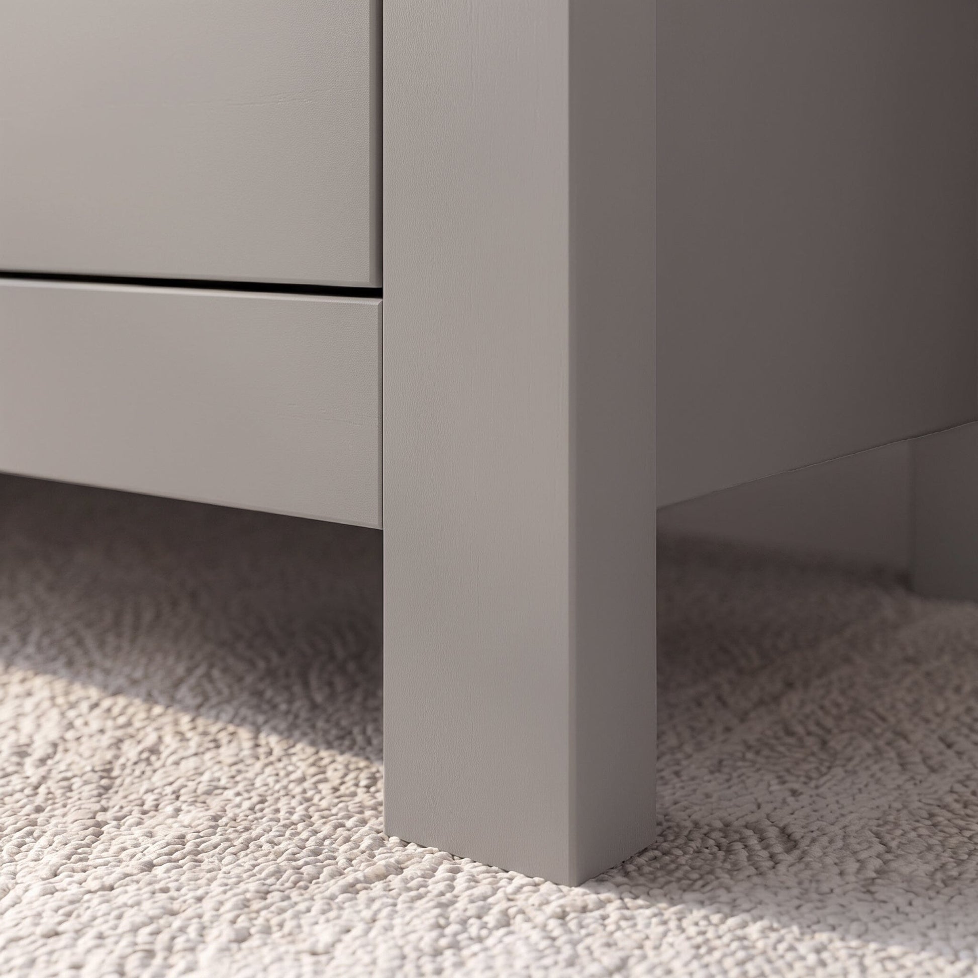 Bampton 7 Drawer Chest of Drawers  - Stone Grey - Laura James  
