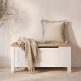 Bampton Blanket Box - Alabaster White - Laura James 