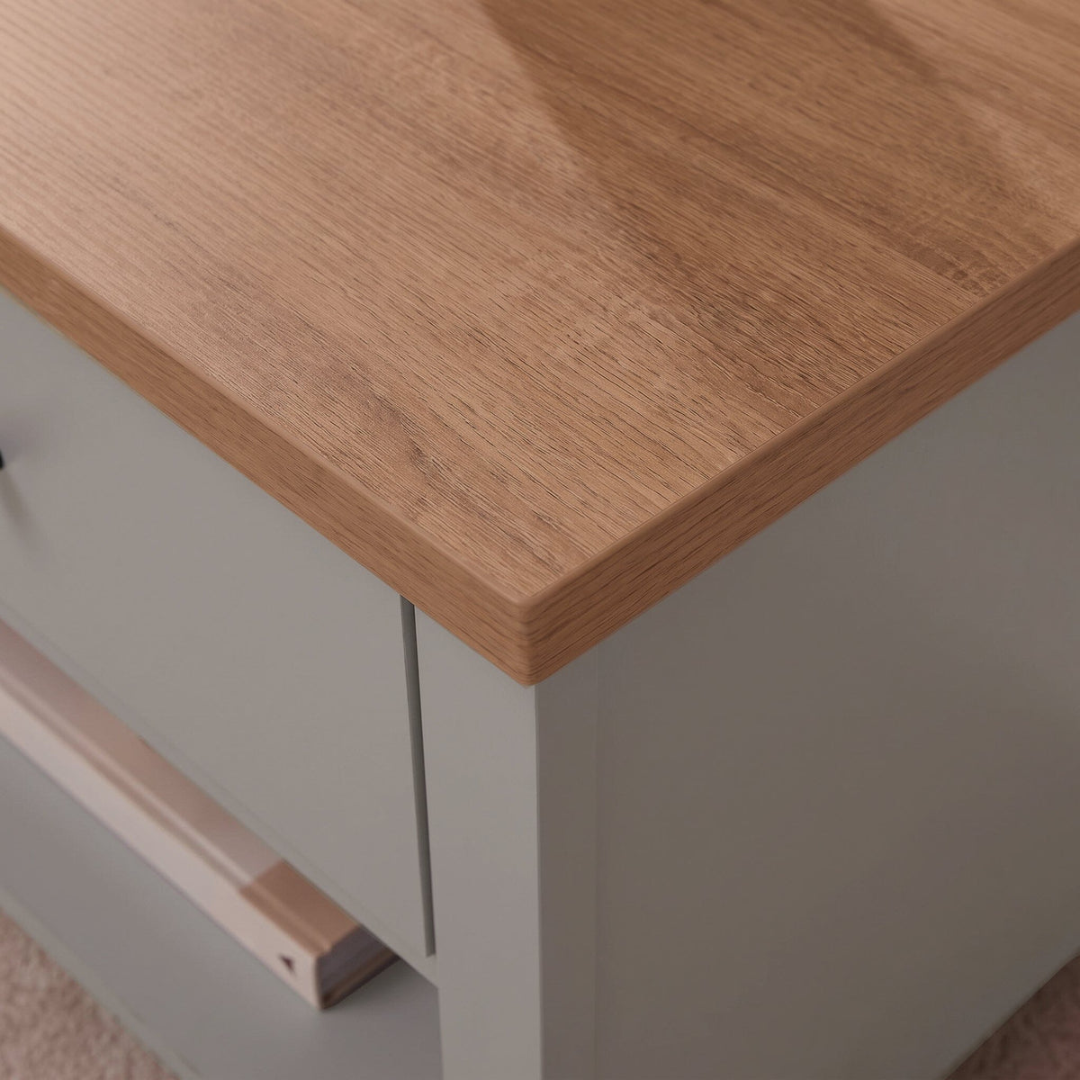 Bampton Stone Grey Coffee Table with Storage - Laura James 