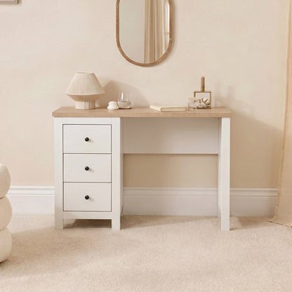 Bampton White Dressing Table with Drawers - Laura James 
