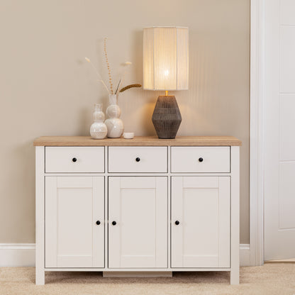 Bampton 3 Door Sideboard - White