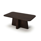 Bastian 100cm Coffee Brown Mango Wood Coffee Table - Laura James 