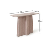 Bastian 110cm Console Table - Limewash - Laura James 