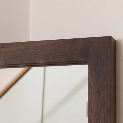 Bastian 160cm Floor Mirror with Legs - Coffee Brown Paulownia