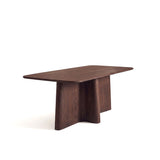 Bastian 220cm Coffee Brown Mango Wood Dining Table - Laura James 