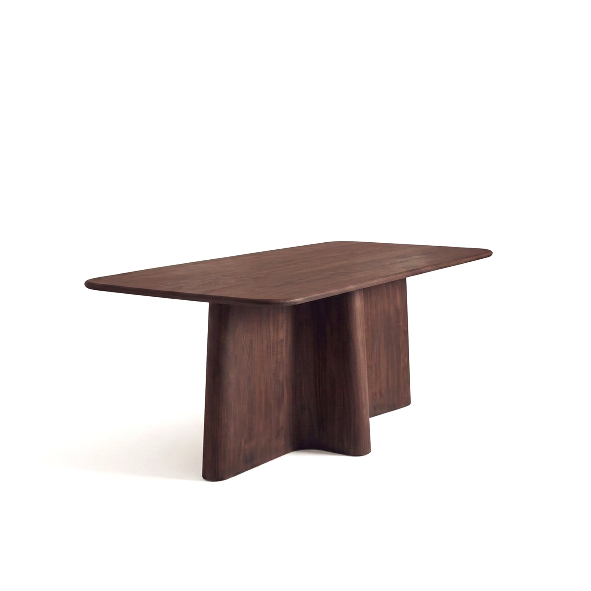 Bastian 220cm Coffee Brown Mango Wood Dining Table - Laura James 