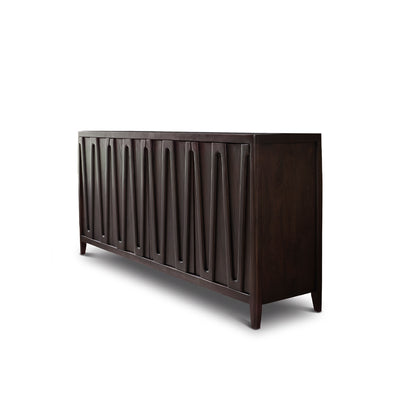 Bastian 4 Door Sideboard - Coffee Brown Mango Wood - Laura James 