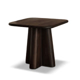 Bastian 50cm Square Side Table - Coffee Brown Mango Wood - Laura James 