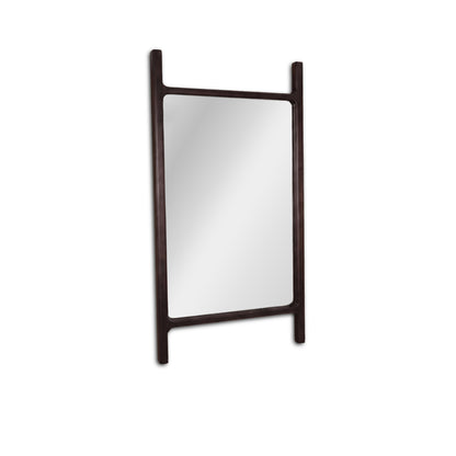 Bastian 60cm x 120cm Wall Mirror - Coffee Brown Paulownia