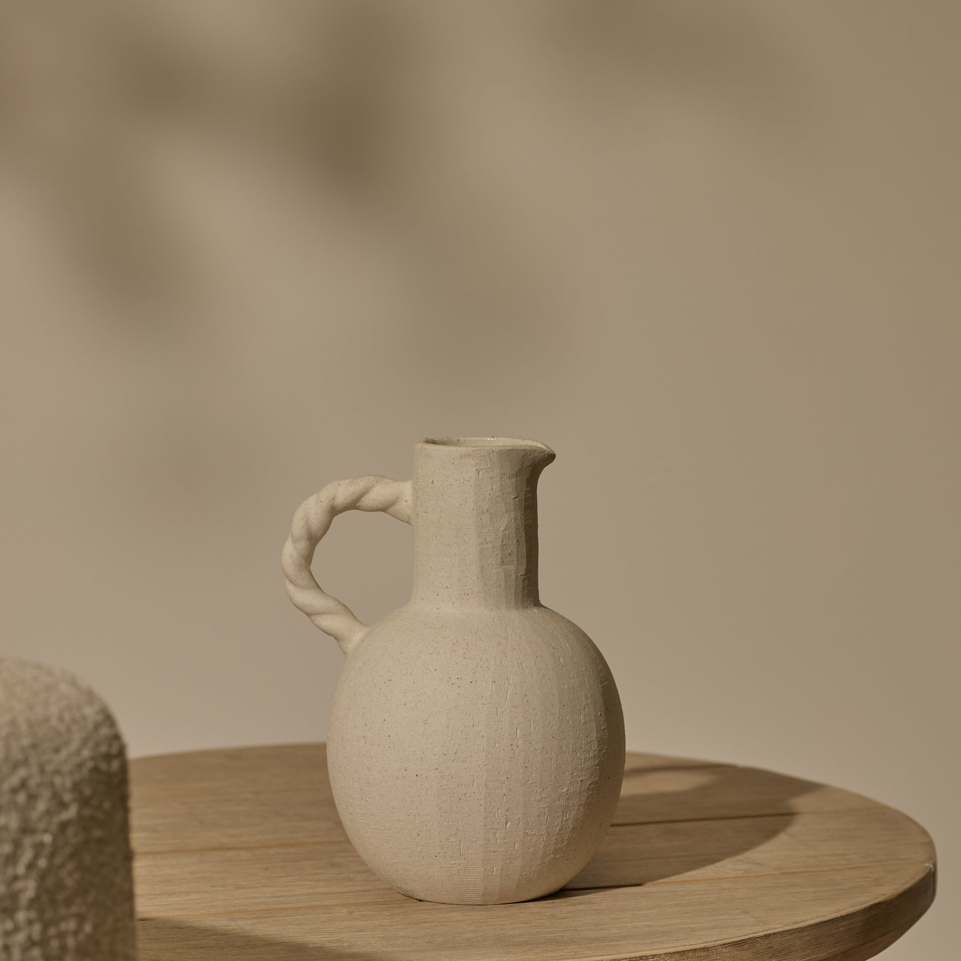Bayswater 20cm Ceramic Jug - Beige - Laura James
