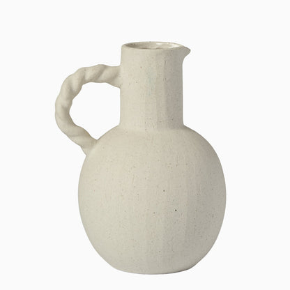 Bayswater 20cm Ceramic Jug - Beige - Laura James